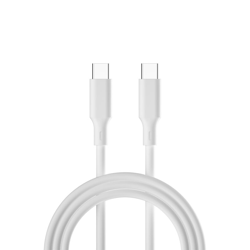 Forever recycling cable USB-C - USB-C 1,5m 3A KR15-CC-00 white - Bild 3