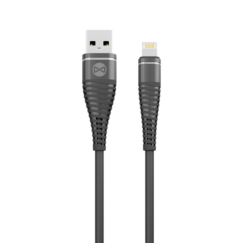 Forever Shark cable USB - Lightning 1,0 m 2A black