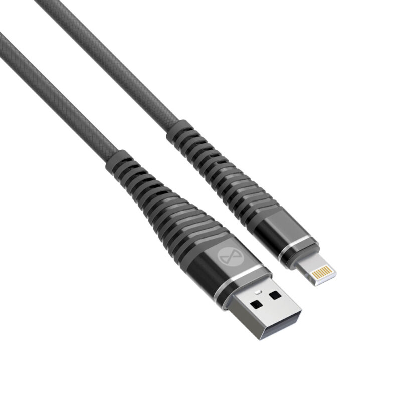 Forever Shark cable USB - Lightning 1,0 m 2A black - Bild 4