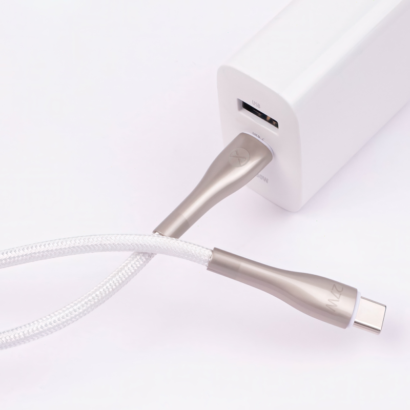 Forever Sleek cable USB-C - Lightning 1,0 m 27W white - Bild 11