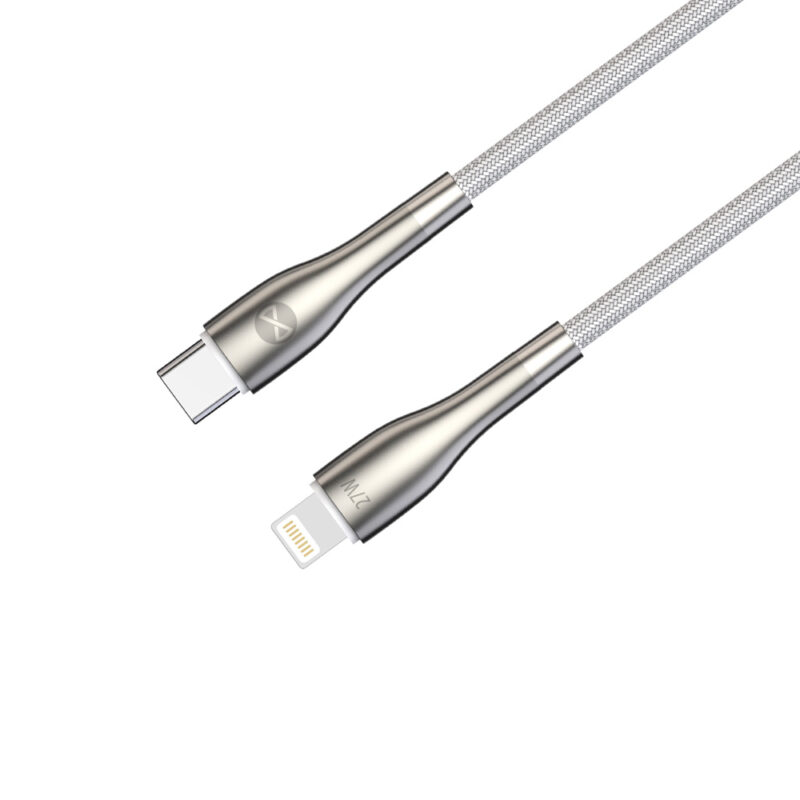 Forever Sleek cable USB-C - Lightning 1,0 m 27W white - Bild 4