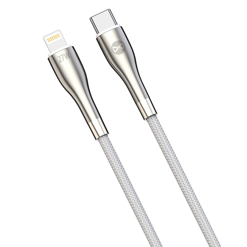 Forever Sleek cable USB-C - Lightning 1,0 m 27W white - Bild 6