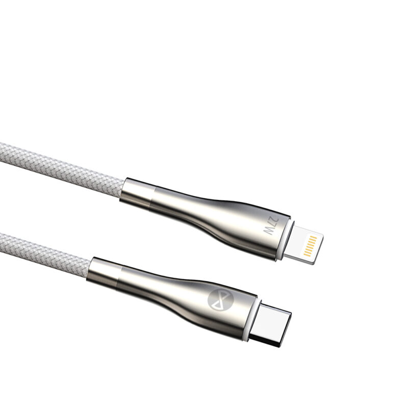 Forever Sleek cable USB-C - Lightning 1,0 m 27W white - Bild 8