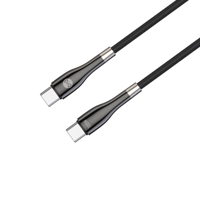 Forever Sleek cable USB-C - USB-C 1,0 m 100W black - Bild 4