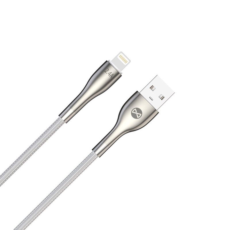 Forever Sleek cable USB - Lightning 1,0 m 2.4A white - Bild 5