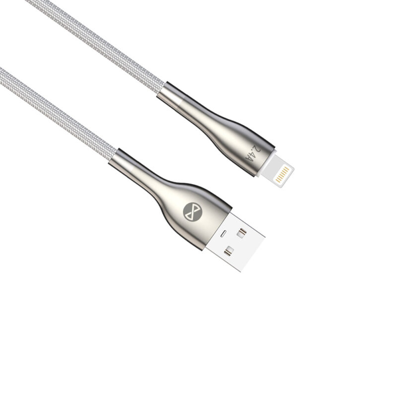 Forever Sleek cable USB - Lightning 1,0 m 2.4A white - Bild 6