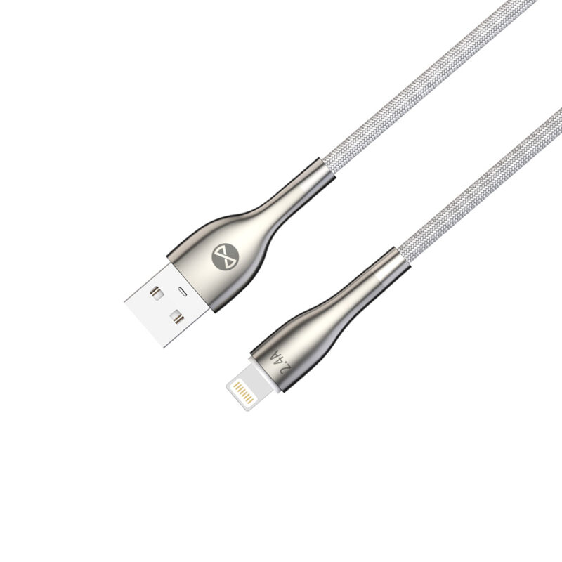 Forever Sleek cable USB - Lightning 1,0 m 2.4A white - Bild 7