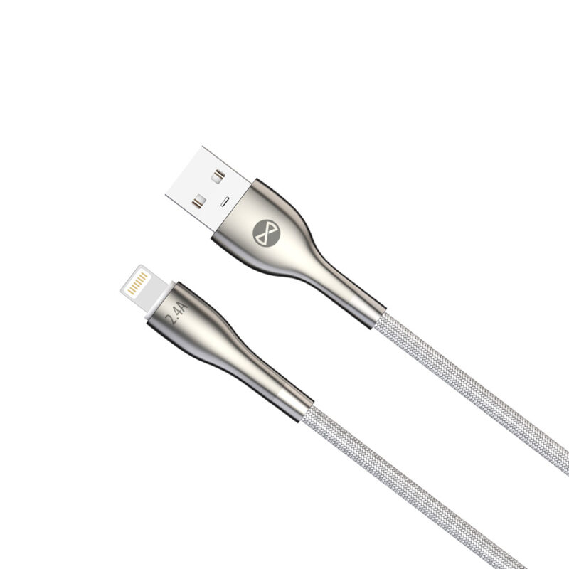 Forever Sleek cable USB - Lightning 1,0 m 2.4A white - Bild 8