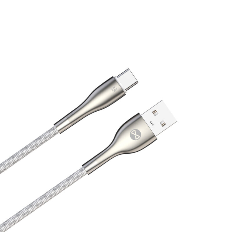 Forever Sleek cable USB - USB-C 1,0 m 3A white - Bild 5