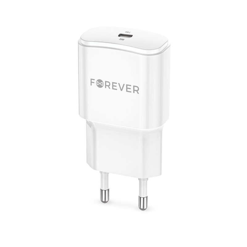 Forever TC-01-20C PD QC charger 1x USB-C 20W white