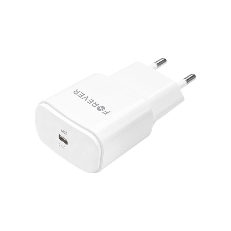 Forever TC-01-20C PD QC charger 1x USB-C 20W white - Bild 3