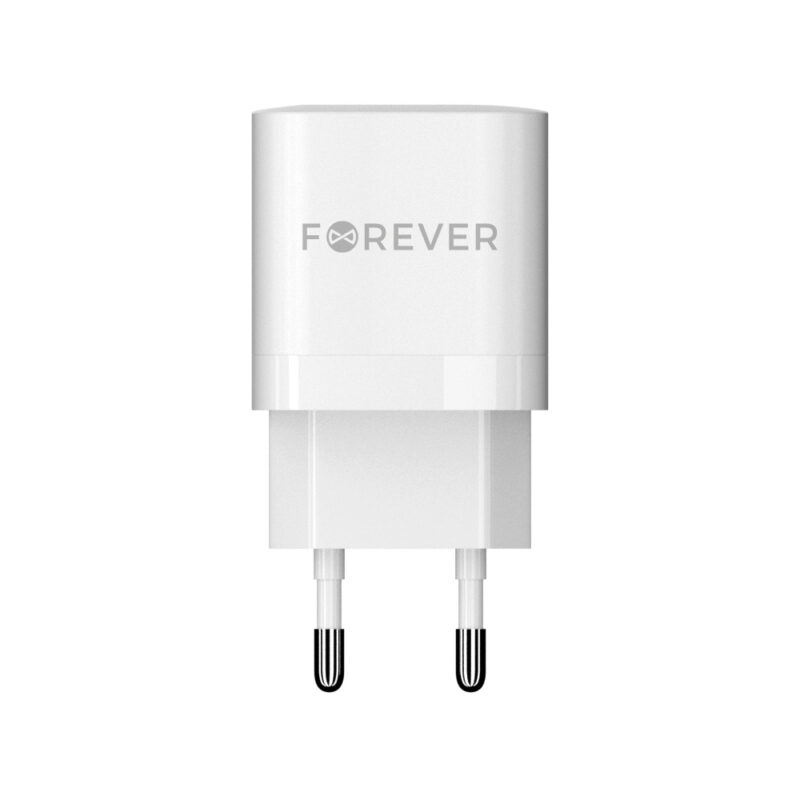 Forever TC-05-33AC GaN PD QC charger 1x USB-C 1x USB 33W white - Bild 3