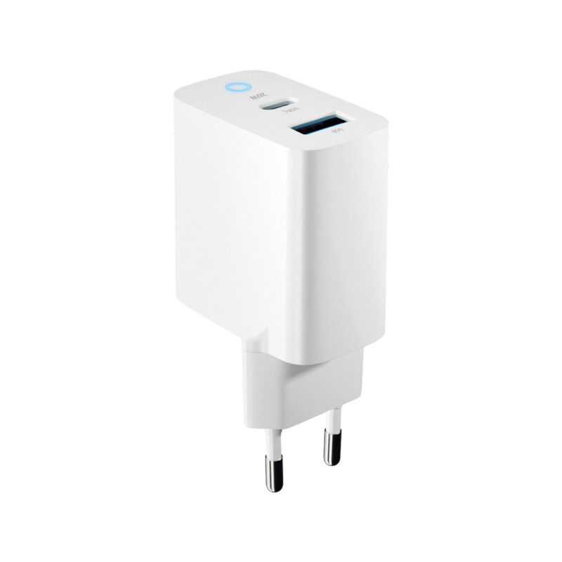 Forever TC-06-20AC PD QC charger 1x USB-C 1x USB 20W white - Bild 5