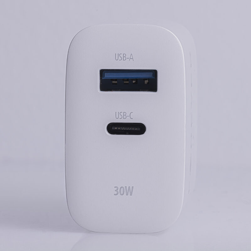 Forever TC-07-30AC PD QC charger 1x USB-C 1x USB 30W white + USB-C - USB-C cable 60W - Bild 14