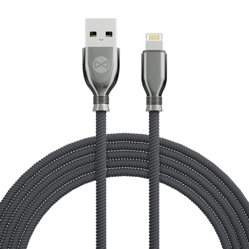 Forever Tornado cable USB - Lightning 1,0 m 3A black - Bild 3