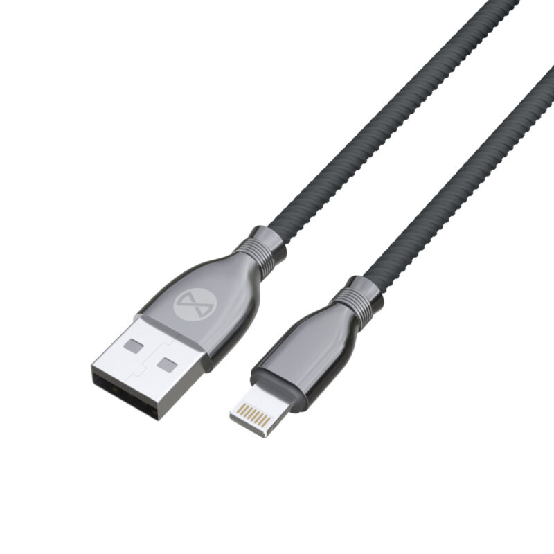 Forever Tornado cable USB - Lightning 1,0 m 3A black - Bild 4