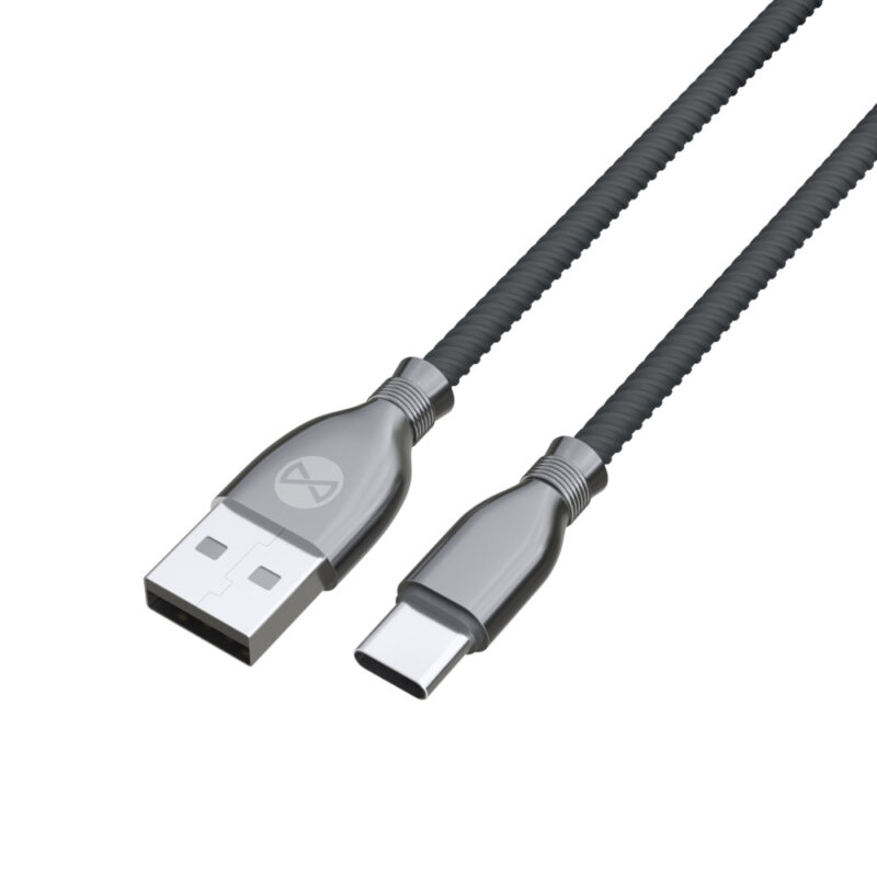 Forever Tornado cable USB - USB-C 1,0 m 3A black - Bild 4