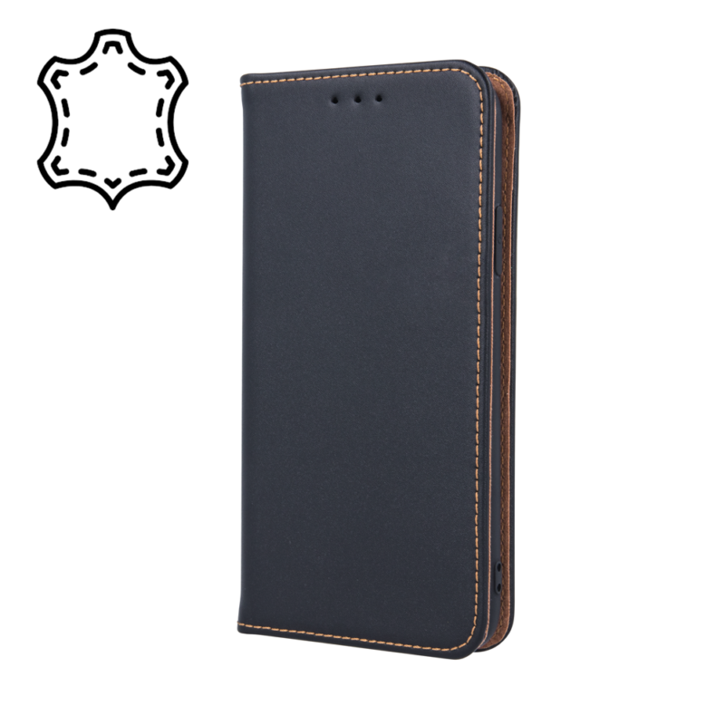 Geniune Leather Smart Pro for iPhone 15 Pro 6,1" black