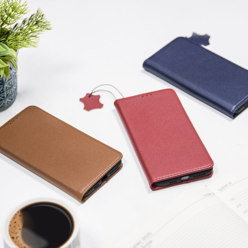 Genuine Leather Smart Pro case for iPhone 12 / 12 Pro 6,1" maroon - Bild 9