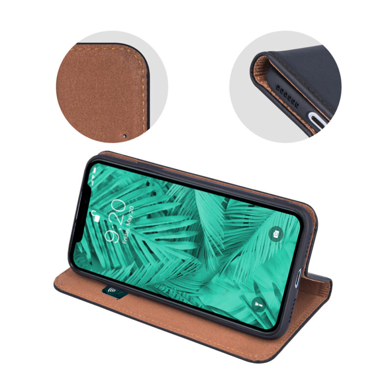 Genuine Leather Smart Pro for iPhone 15 6,1" black - Bild 5