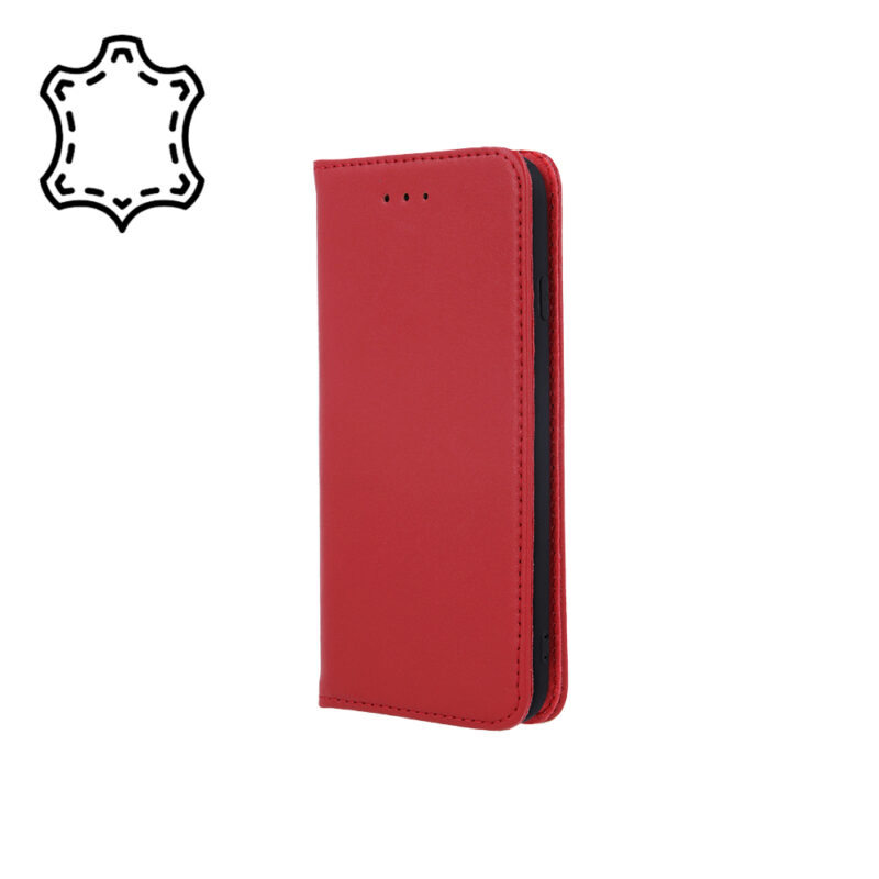 Genuine Leather Smart Pro for Xiaomi Redmi 12C maroon