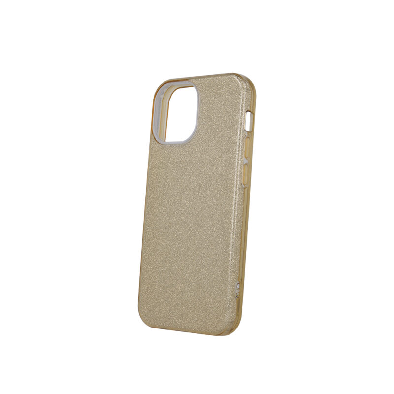 Glitter 3in1 case for iPhone 13 Mini 5,4" gold