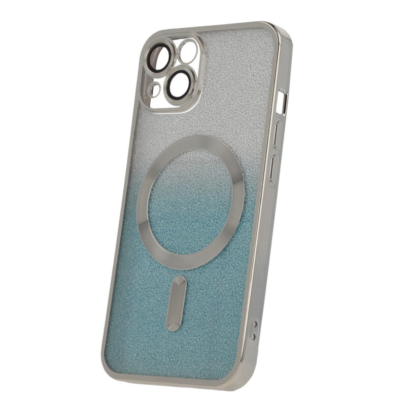 Glitter Chrome Mag case for iPhone 15 6,1" silver gradient - Bild 4