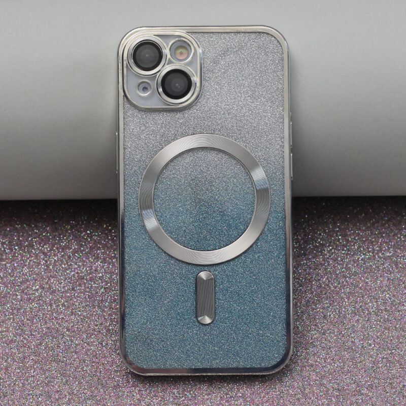 Glitter Chrome Mag case for iPhone 15 6,1" silver gradient - Bild 6