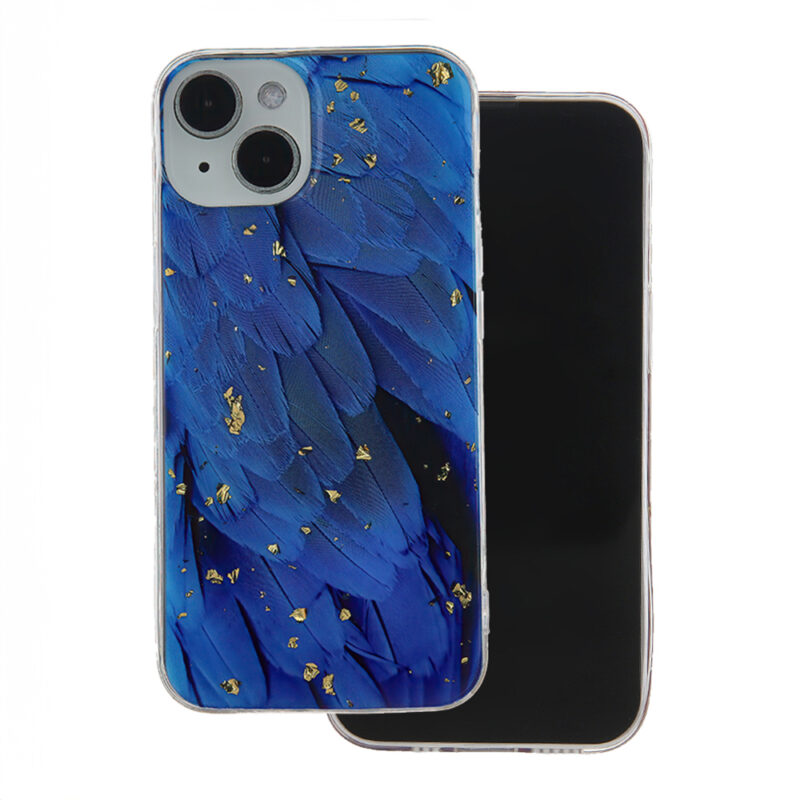 Gold Glam case for iPhone 11 blue