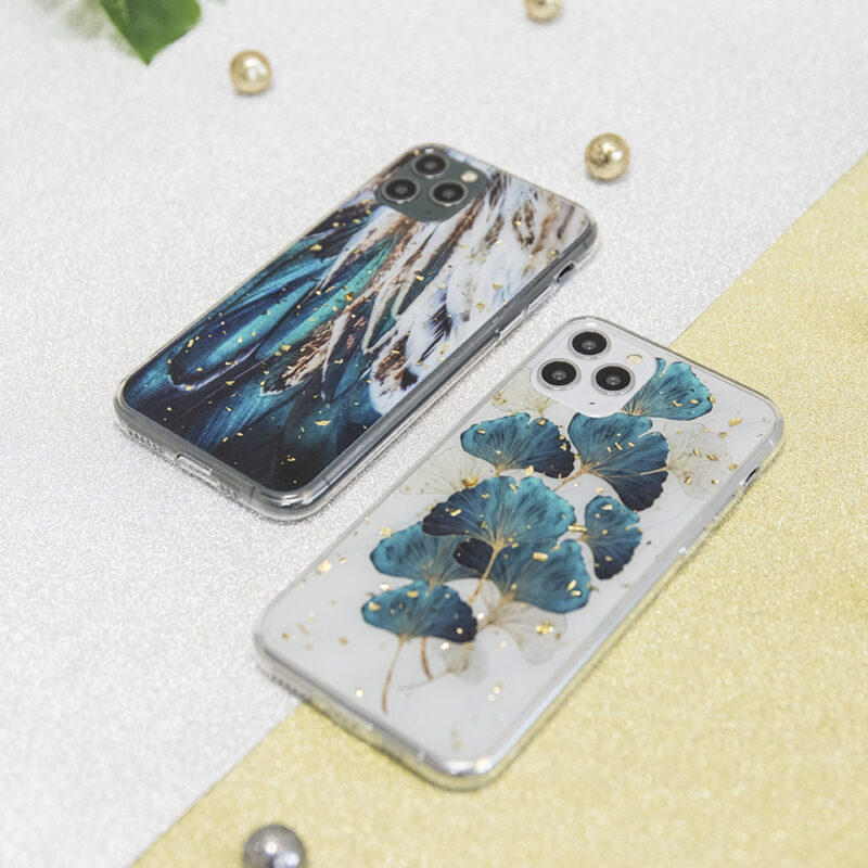 Gold Glam case for iPhone 11 feathers - Bild 14