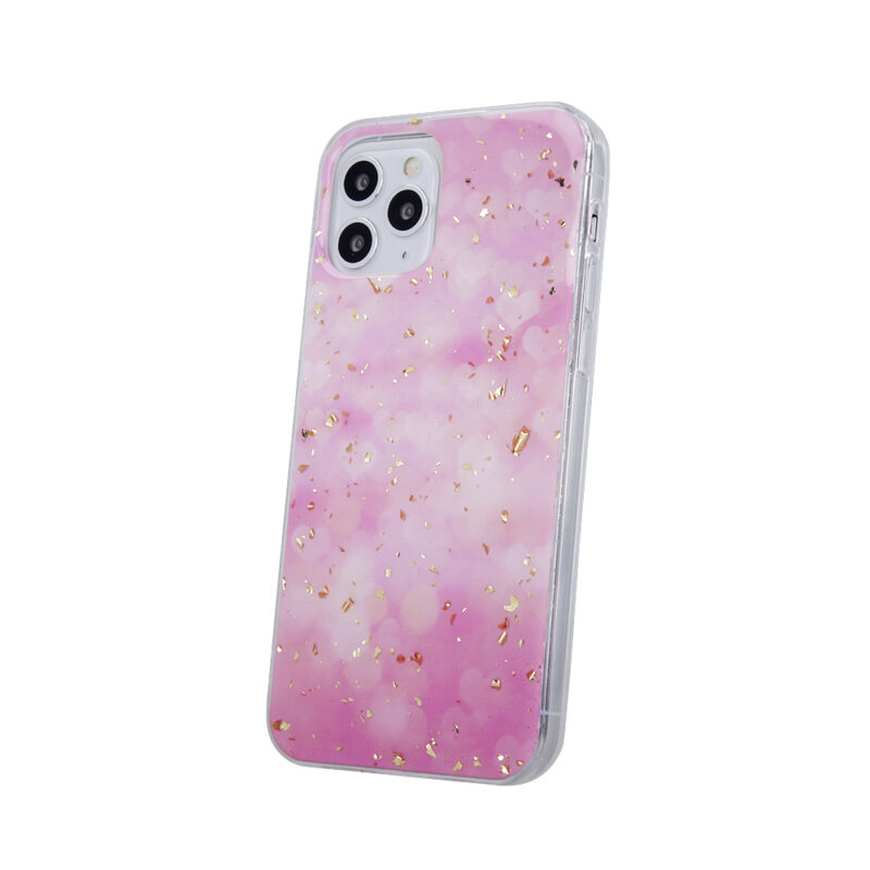 Gold Glam case for iPhone 11 pink