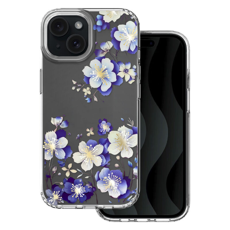 IMD print case for iPhone 15 6,1" floral