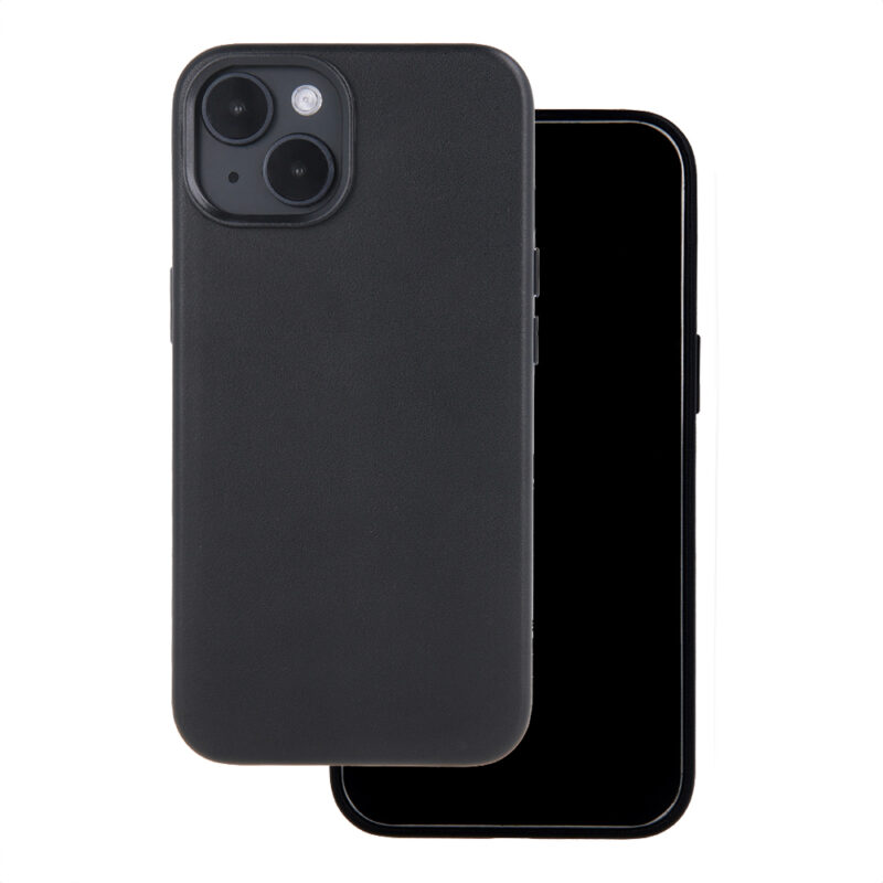 Mag Leather case for iPhone 12 / 12 Pro 6,1" black