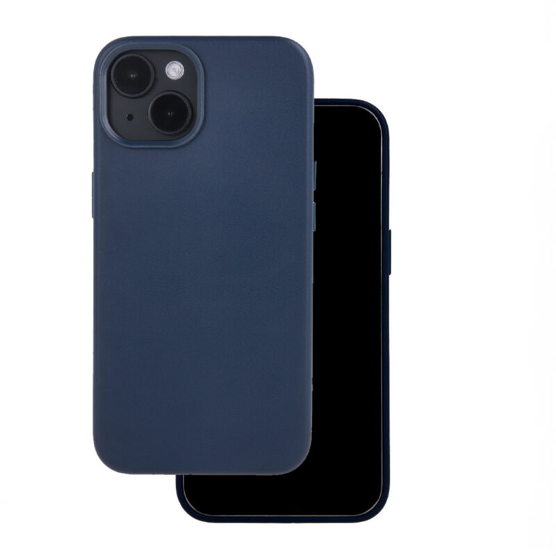 Mag Leather case for iPhone 14 Pro 6,1" dark blue