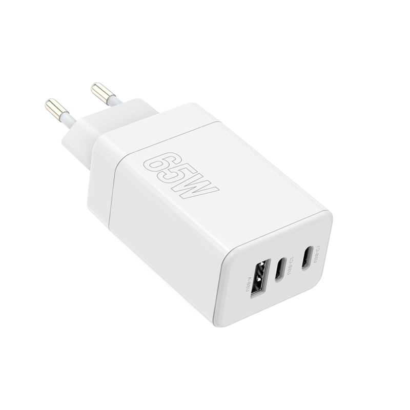 Maxlife MXTC-08-65ACC PD QC charger 2x USB-C 1x USB 65W white - Bild 4