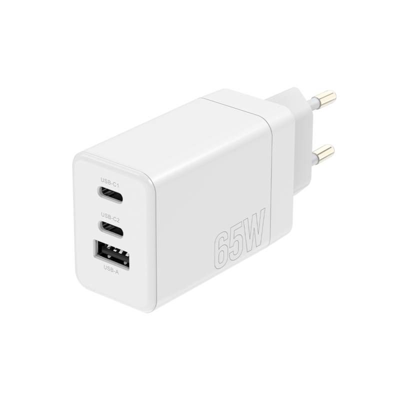 Maxlife MXTC-08-65ACC PD QC charger 2x USB-C 1x USB 65W white - Bild 5