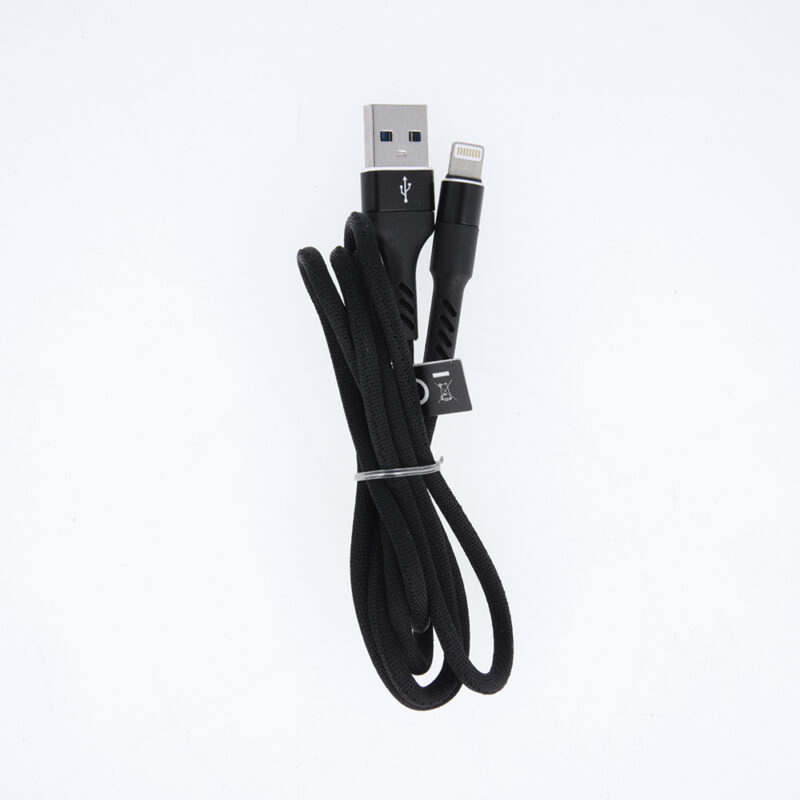 Maxlife MXUC-01 cable USB - Lightning 1,0 m 2A black nylon - Bild 5