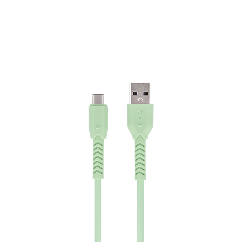 Maxlife MXUC-04 cable USB - USB-C 1,0 m 3A green - Bild 3