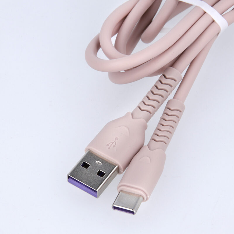 Maxlife MXUC-04 cable USB - USB-C 1,0 m 3A pink - Bild 6