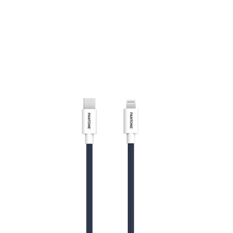 PANTONE MFi cable Lightning - USB-C 1,5m PT-CTL002-5 Navy 2380C