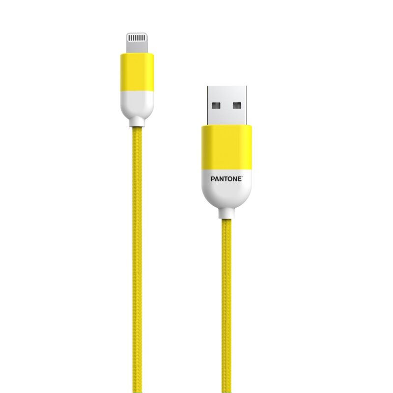 PANTONE MFi cable USB - Lightning 1,5m 2,4A PT-LCS001-5 Yellow 102C - Bild 3