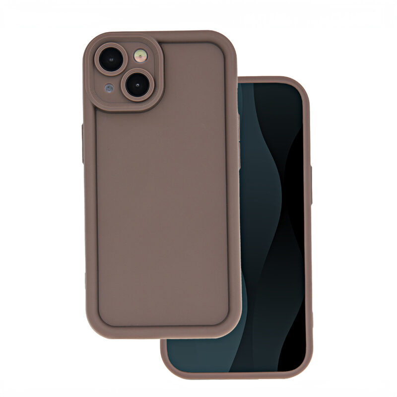 Rim TPU case for iPhone X / XS brown