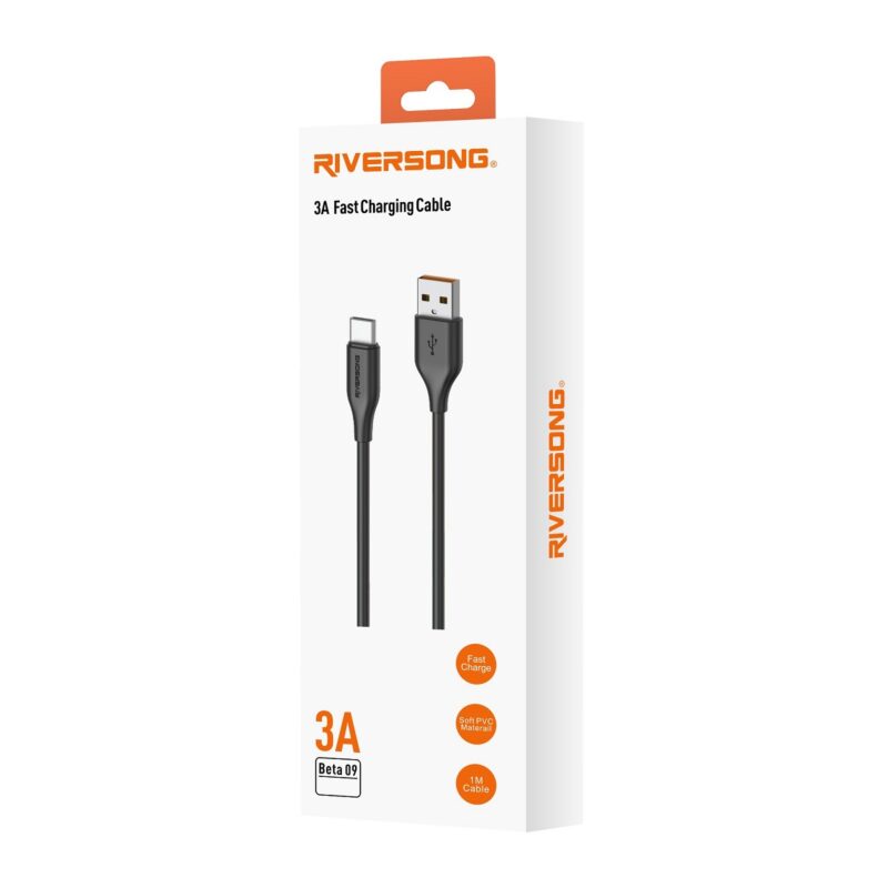 Riversong cable Beta 09 USB - Lightning 1,0m 3A black CL85 - Bild 5