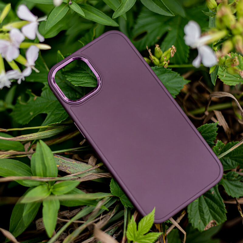 Satin case for iPhone 14 6,1" burgundy - Bild 8