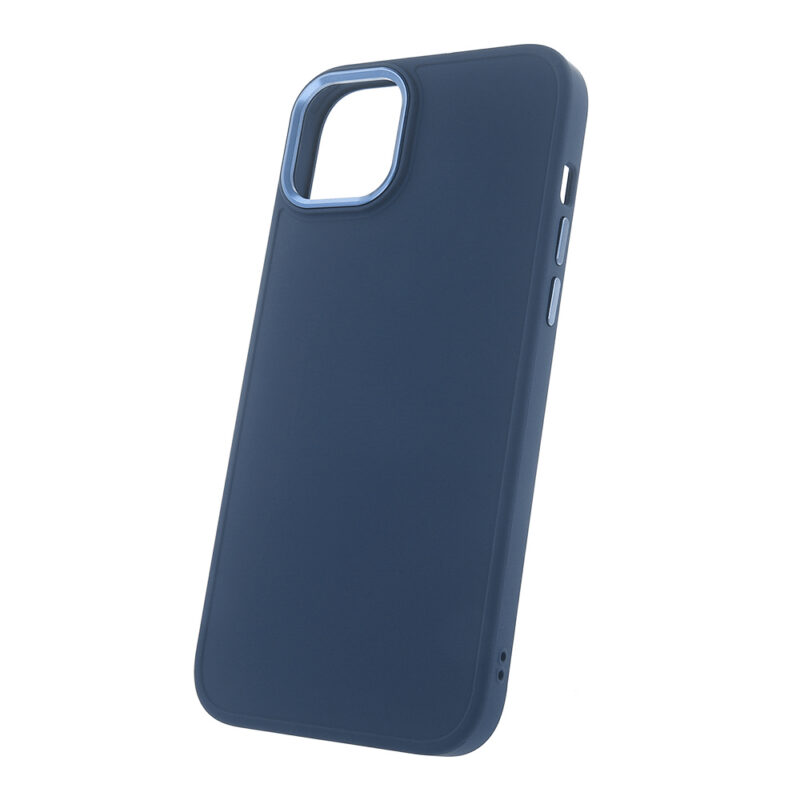 Satin case for iPhone 14 Plus 6,7" dark blue