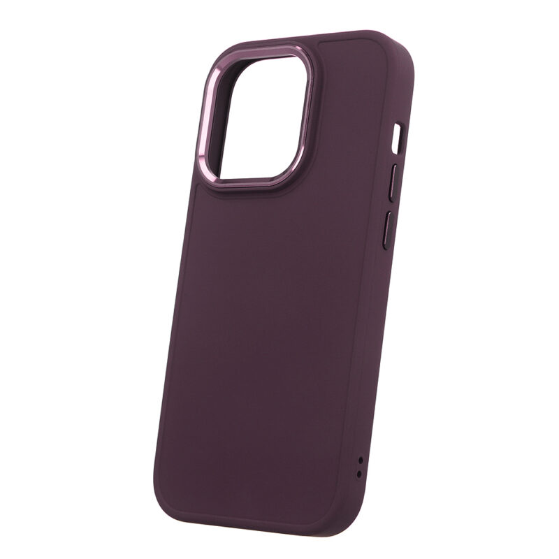 Satin case for iPhone 14 Pro 6,1" burgundy