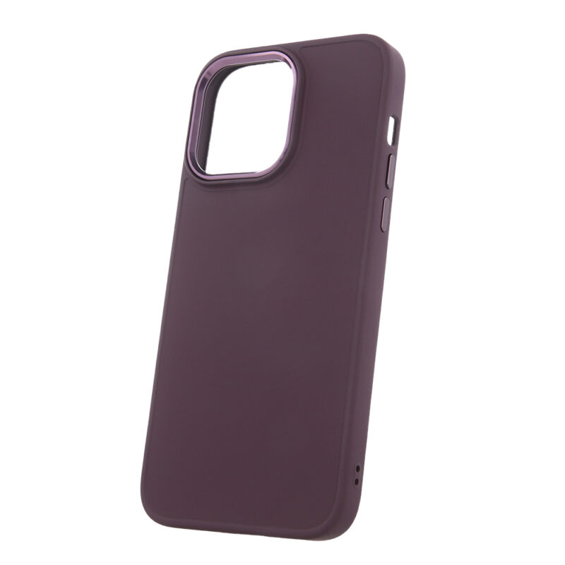 Satin case for iPhone 14 Pro Max 6,7" burgundy