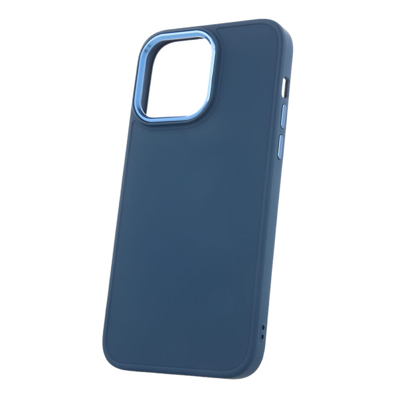 Satin case for iPhone 14 Pro Max 6,7" dark blue