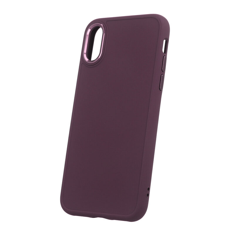 Satin case for iPhone X / XS burgundy