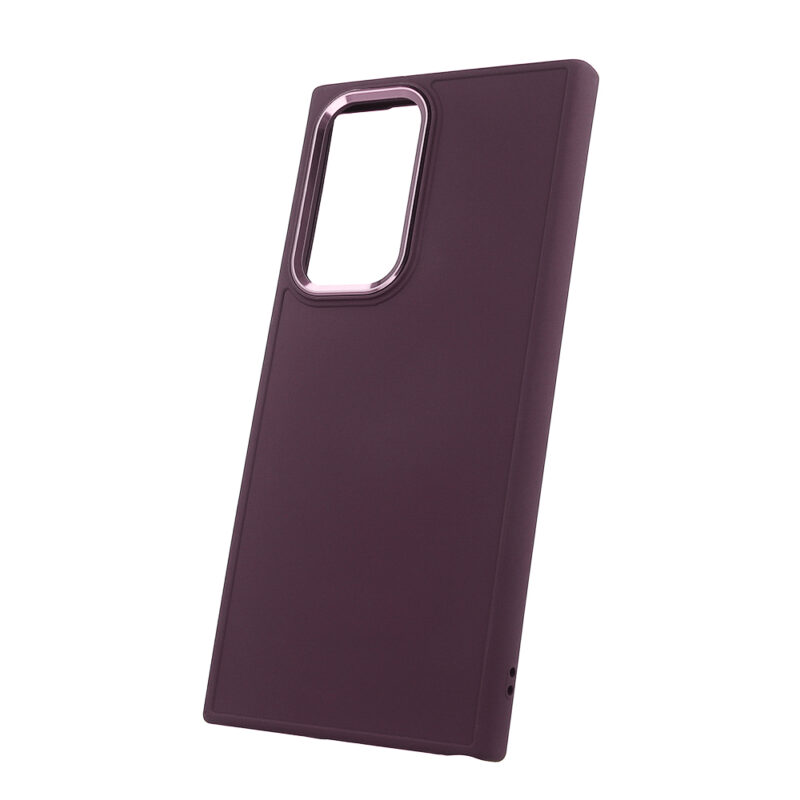 Satin case for Samsung Galaxy S22 Ultra burgundy